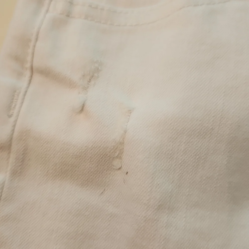 Justice girlfriend high waisted white shorts 12 with distressing new with tags